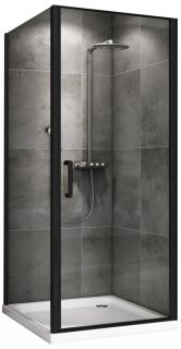 Душевой уголок ABBER Sonnenstrand 80x100см чёрный AG04080B-S100B